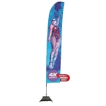 17' Streamline Blade Sail Sign Flag, 2-Sided, Scissor Base