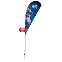 6' teardrop sail sign made of super poly knit fabric with... from ASI 87188...