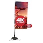 7' Streamline Rectangle Sail Sign Flag, 2-Sided, Scissor