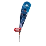 15' Streamline Teardrop Sail Sign Flag, 2-Sided, Spike