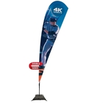 15' Streamline Teardrop Sail Sign Flag, 2-Sided, Scissor