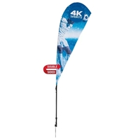 8' teardrop sail sign made of super poly knit fabric with... from ASI 87188...