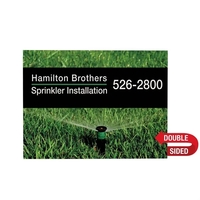 24" x 18" corrugated plastic sign with full color graphics on... from ASI...