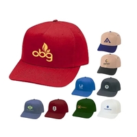 Structured Cotton Blend Twill Cap