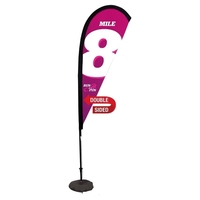 6' teardrop sail sign made of super poly knit fabric with... from ASI 87188...