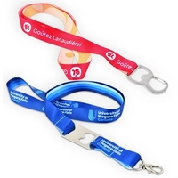 China Sublimated Lanyards with Bottle Opener