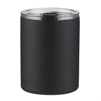 Low ball stainless steel tumbler with lid, 10 oz. plus 1... from ASI 37218...