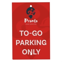 12" x 18" single-sided graphic for the 60" Rover Portable Sign... from ASI...