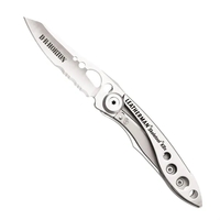 3 1/2" closed. 2 1/2" half-serrated blade. Made with 420HC stainless... from...