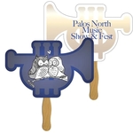 Pocket Trumpet Sandwiched Hand Fan Full Color