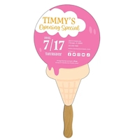 Ice Cream Hand Fan Full Color (2 Sides)