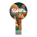 Circle Hand Fan Full Color (2 Sides)