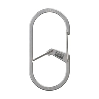 Stainless steel carabiner with gates on both sides and bottle openers... from...