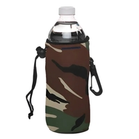 Neoprene drawstring bottle insulator, 12 oz. plus 1 color silkscreen...