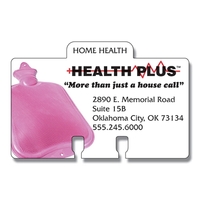 Laminated Plastic Rotary Card - Center Tab (4x2.625) - 14 pt... from ASI...