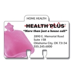 Laminated Plastic Rotary Card - Center Tab (4x2.625) - 14 pt