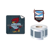 Roll Stickers / Decal - Outdoor Permanent - 2x2 Square Shape