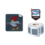 Roll Stickers / Decal - Outdoor Permanent - 2x2 Square Shape