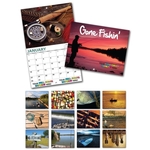 13 Month Custom Appointment Wall Calendar - GONE FISHIN'