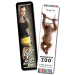 Plastic Bookmark - 1.25x5 Laminated with Page Holder - 14 pt