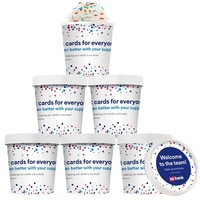 Our vanilla ice cream is mixed with colorful sprinkles that can... from ASI...