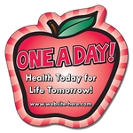 Magnet - Apple Shape (3x3) - 25 Mil.