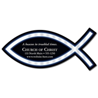 Magnet - Christian Fish Shape (4.825x2.175) - 25 Mil.... from ASI 91760...