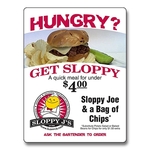 Laminated Menu Card - 4x5.25