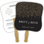 Hand Fan - 7.375x7.75 Laminated - 14 pt.