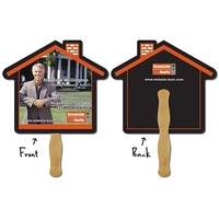 Real Estate Hand Fan - 9.625x8.5 House Shape... from ASI 91760 Tradenet...