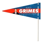 Flexible Plastic Pennant - UV-Coated (1S) - 7x16 - 10 pt.