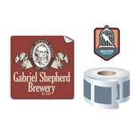 Roll Stickers / Decal - Indoor Permanent - 3x3 Square Shape