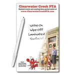 School Mini Memo Board - 5.25x8.5 Laminated - 14 pt.