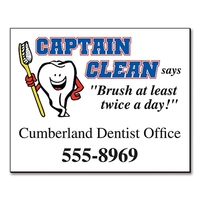 Magnet - 2x2.5 Square Corner - 20 Mil.... from ASI 91760 Tradenet Publishing...