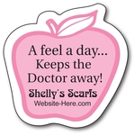 Awareness Magnet - Apple Shape (3x3) - 25 Mil.
