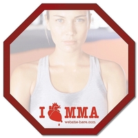 Mini Memo Board Shape - 5x5 Laminated - OCTAGON - 14 pt.