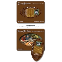 Magnet - Picture Frame Football Punch (3.5x4.5) - 20 mil.... from ASI 91760...