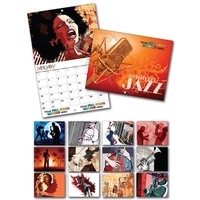 13 Month Custom Appointment Wall Calendar - SMOOTH JAZZ... from ASI 91760...