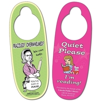 Plastic Door Hanger - 3x8 Oval Shape - 14 pt.... from ASI 91760 Tradenet...