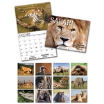 13 Month Custom Appointment Wall Calendar - SAFARI