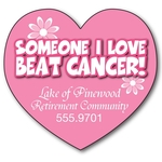Awareness Magnet - Big Heart Shape (3.25x3) - 25 Mil.