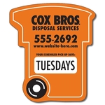 Magnet - Trash Can (3.475x4) - 25 Mil.