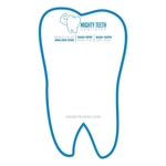 Mini Memo Board Shape - 4.9375x8.5 Laminated - TOOTH - 14 pt