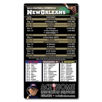 Magnet Football Sport Schedules - 4x7 Round Corners - NO2... from ASI 91760...