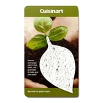 Seed Paper Shape Recipe Card