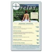 Delivery Laminated Menu Card - 5.25x8.5