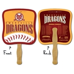 Ventilador de la mano - 7.375x7.75 lamin? - 14 pt.