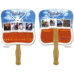 Hand Fan - 7.375x7.75 Laminated - 14 pt.