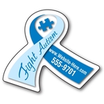 Awareness Magnet - Ribbon Shape (2.6875x2.25) - 25 Mil.