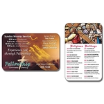 Religious Laminated Wallet Card - 3.5x2.25 (2-Sided) - 14 pt